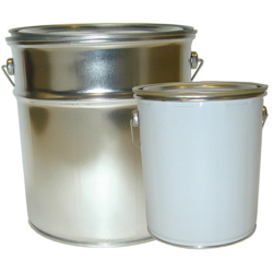 5 liter metalspand 165/255 blank m/l�g og sp�ndeb�nd UN godkendt