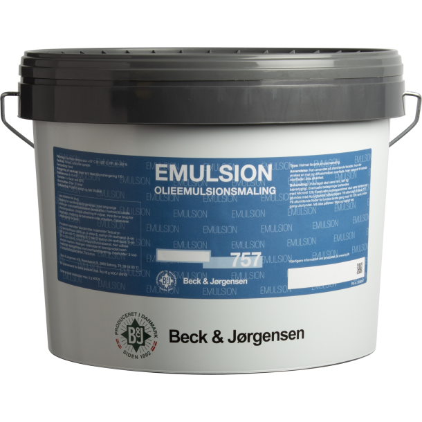 B&J 757 Emulsion allround mur- og facademaling mat glans 3 (2,7 liter, hvid)
