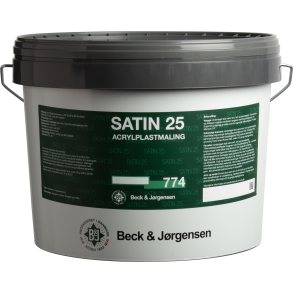 B&J 774 Satin 25 acryl sokkelmaling glans 25 (2,7 liter, C-base)