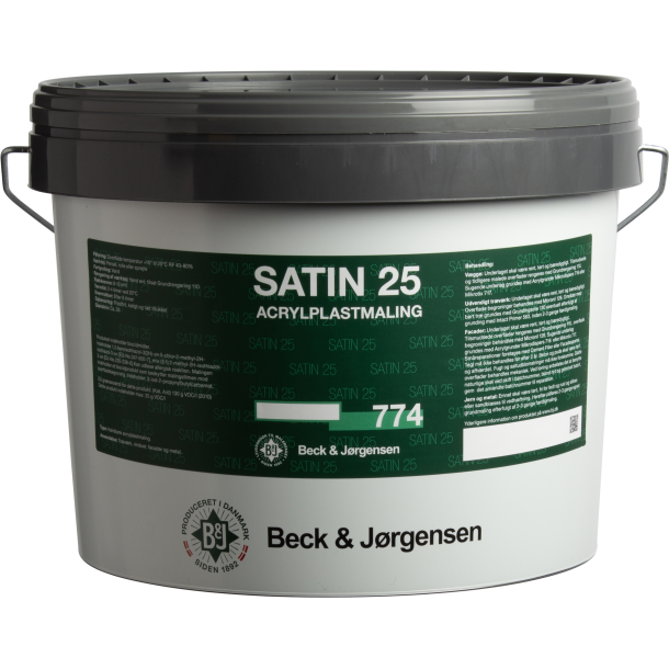 B&J 774 Satin 25 acryl sokkelmaling glans 25 (2,7 liter, C-base)