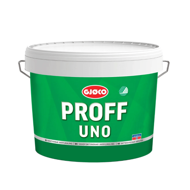Gjco Proff UNO 10 vgmaling (9 liter, hvid)