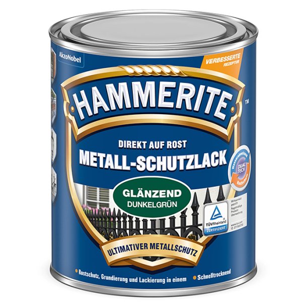 Hammerite Metallak Glat Effekt (750 ml. m�rkegr�n)
