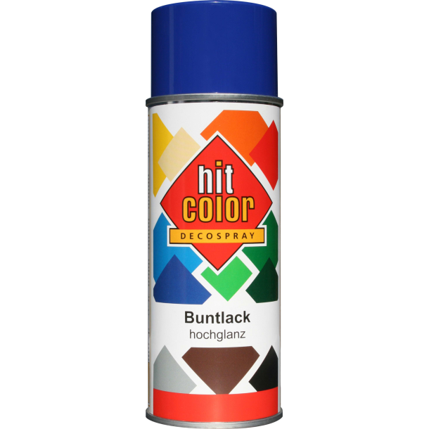 Hit-Color spraymaling 400 ml. (Blank, Marinebl, RAL 5002).