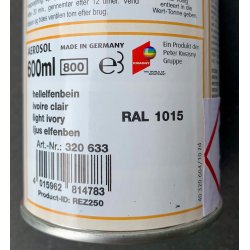 Hit-Color spraymaling 600 ml. (Blank, Elfenben RAL 1015)