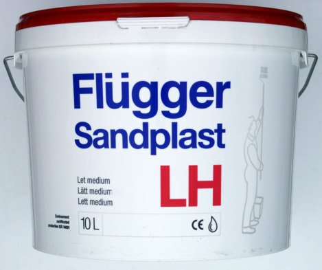 Flügger Sandplast LH (10 kg. Let, Medium) - TRÆFYLDER OG SPARTEL ...