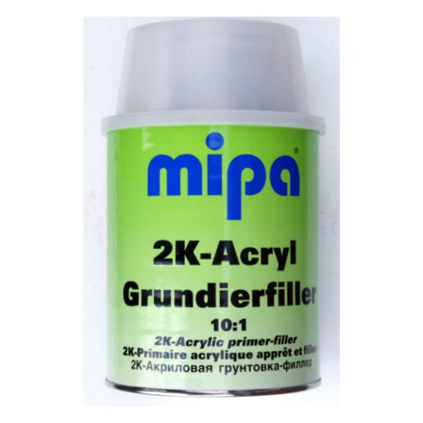 Grundingsfiller Mipa 2K-acrylgrunder 10:1 gr m/hrder (1 liter)