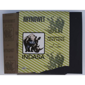 Sandpapir Rhynowet korn P150 ark 23x28 cm