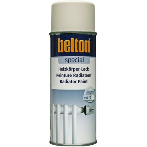 Belton radiatorspray 400 ml.Cremehvid RAL9001.