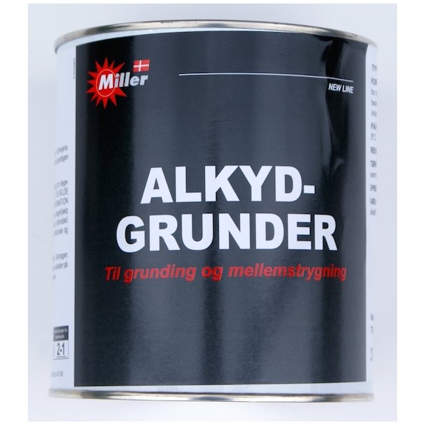 Miller Alkydgrunder (3/4 liter, Hvid)
