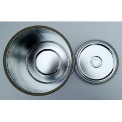 2,5 liter metalspand m/lg (2,5 liter, hvid)