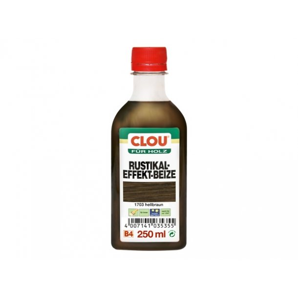 Clou B4 Rustikal Effektbejdse (Lysbrun, 250 ml.)