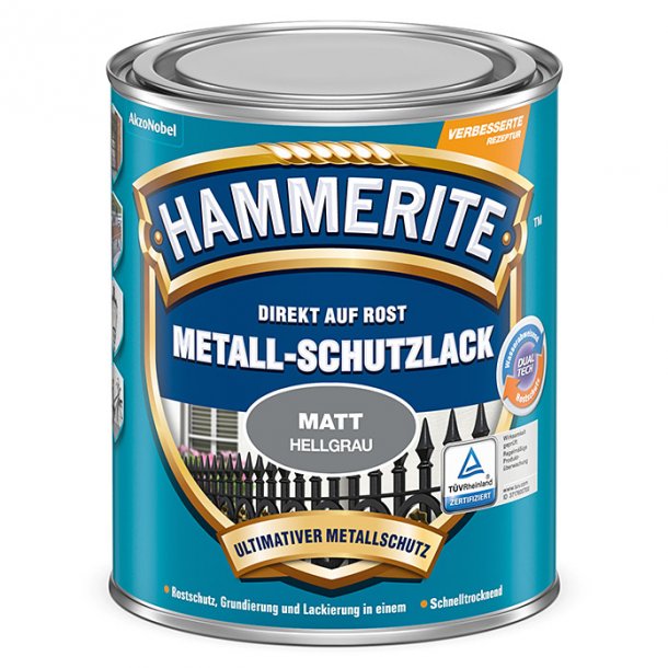 Hammerite Metallak Mat Effekt (Lysgr)