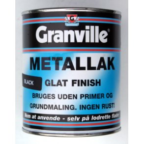 Granville Metallak Glat Effekt Glans 95 (750 ml. Sort).