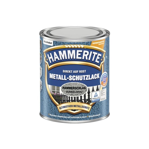 Hammerite Metallak Hammerslag Effekt (Gr / mrkegr)