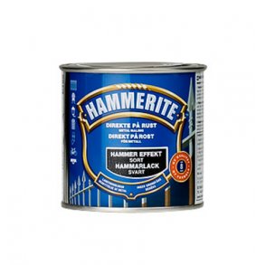 Hammerite Metallak Hammerslag Effekt (Sort)