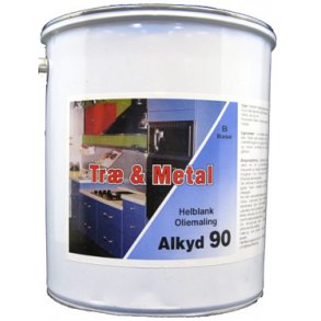 Kolorit Alkyd 90 oliemaling tr og metal helblank glans 90.