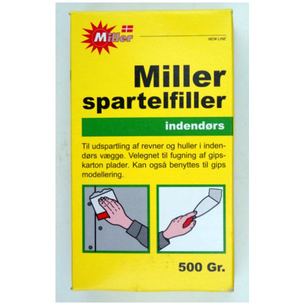 Miller spartelfiller pulver indendrs