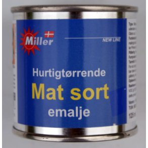 Miller Emaljelak matsort. Hurtigtrrende. 125 ml.