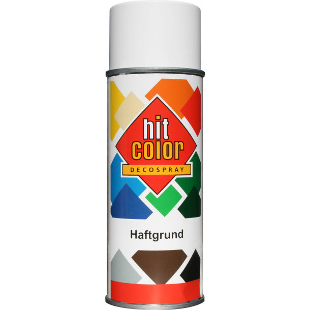 Hit-Color hftegrunder spraymaling (Mat hvid, 400 ml.)