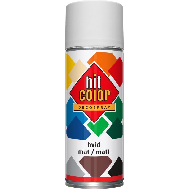 Hit-Color 320 spraymaling (Mat Hvid, 400ml.)