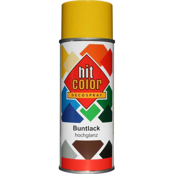 Hit-Color spraymaling 400 ml. (Blank, Rapsgul RAL1021)
