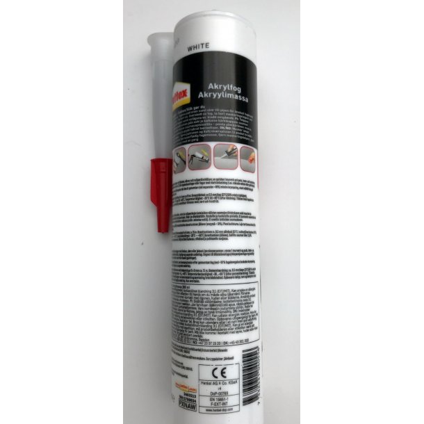 Pattex acrylfugemasse hvid 280 ml.