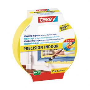TESA prof Malertape gul Precision Indoor 25 m. x 25 mm. 
