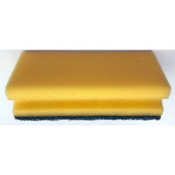 Skuresvamp gul/grn 15x7x4 cm.
