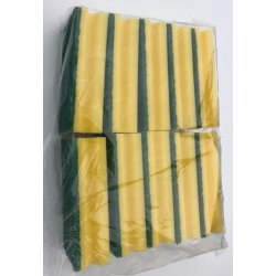 Skuresvamp gul/grn 15x7x4 cm.